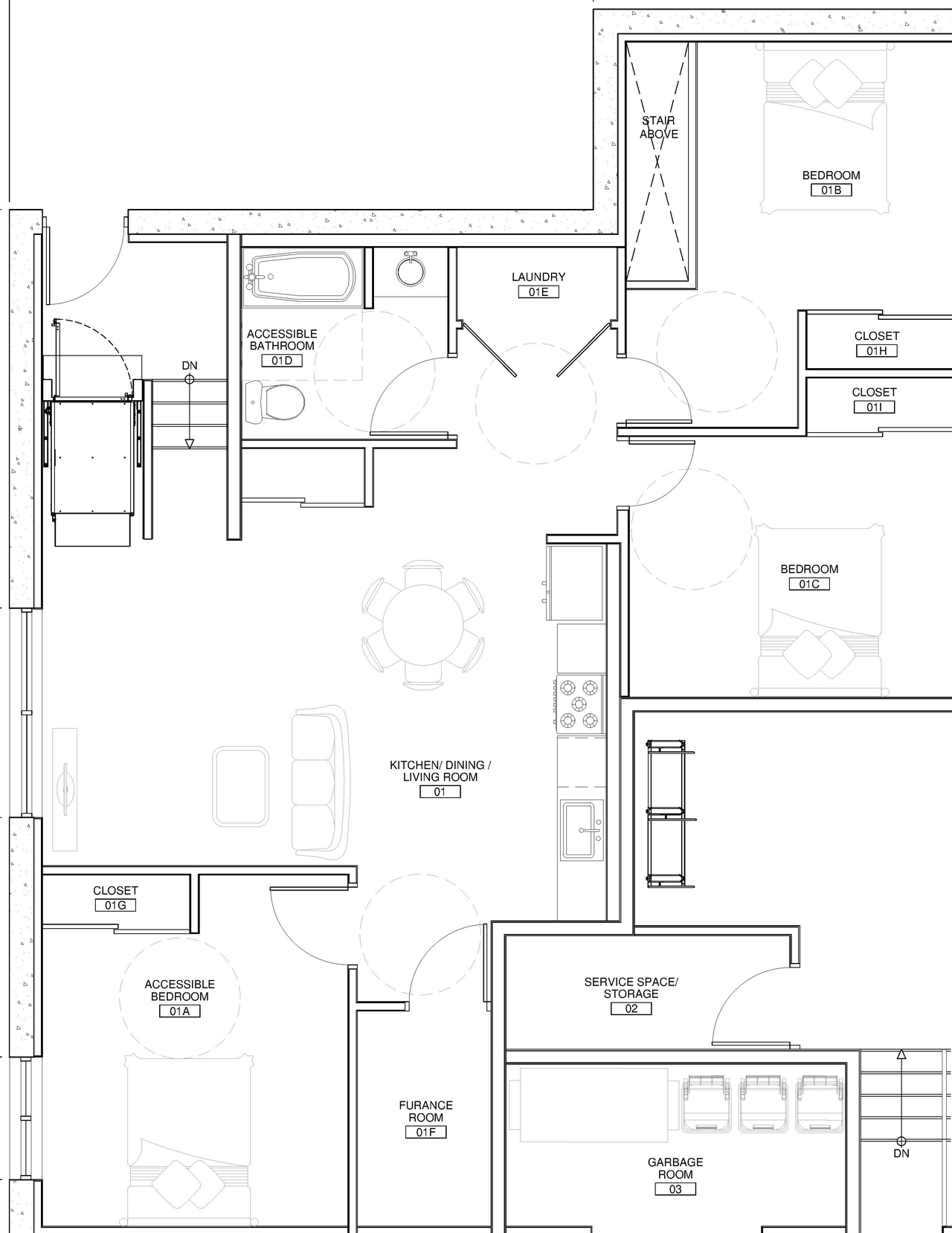 Floor plan for project from page 1 of the file '2024-05-27 - Floor Plans - D02-02-23-0060'