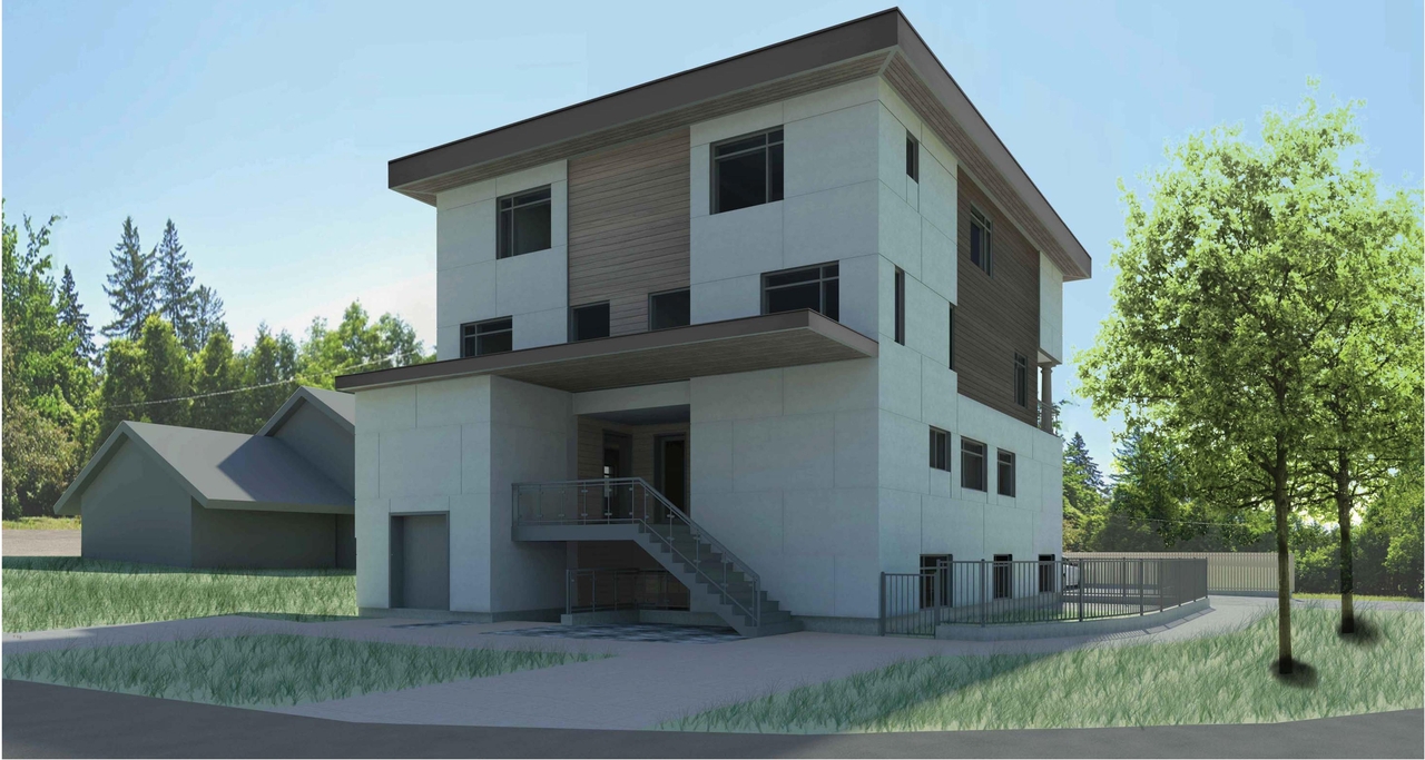 Construction site plan for project from page 1 of the file '2023-07-04 - Architectural Plans and Renders - D02-02-23-0060'