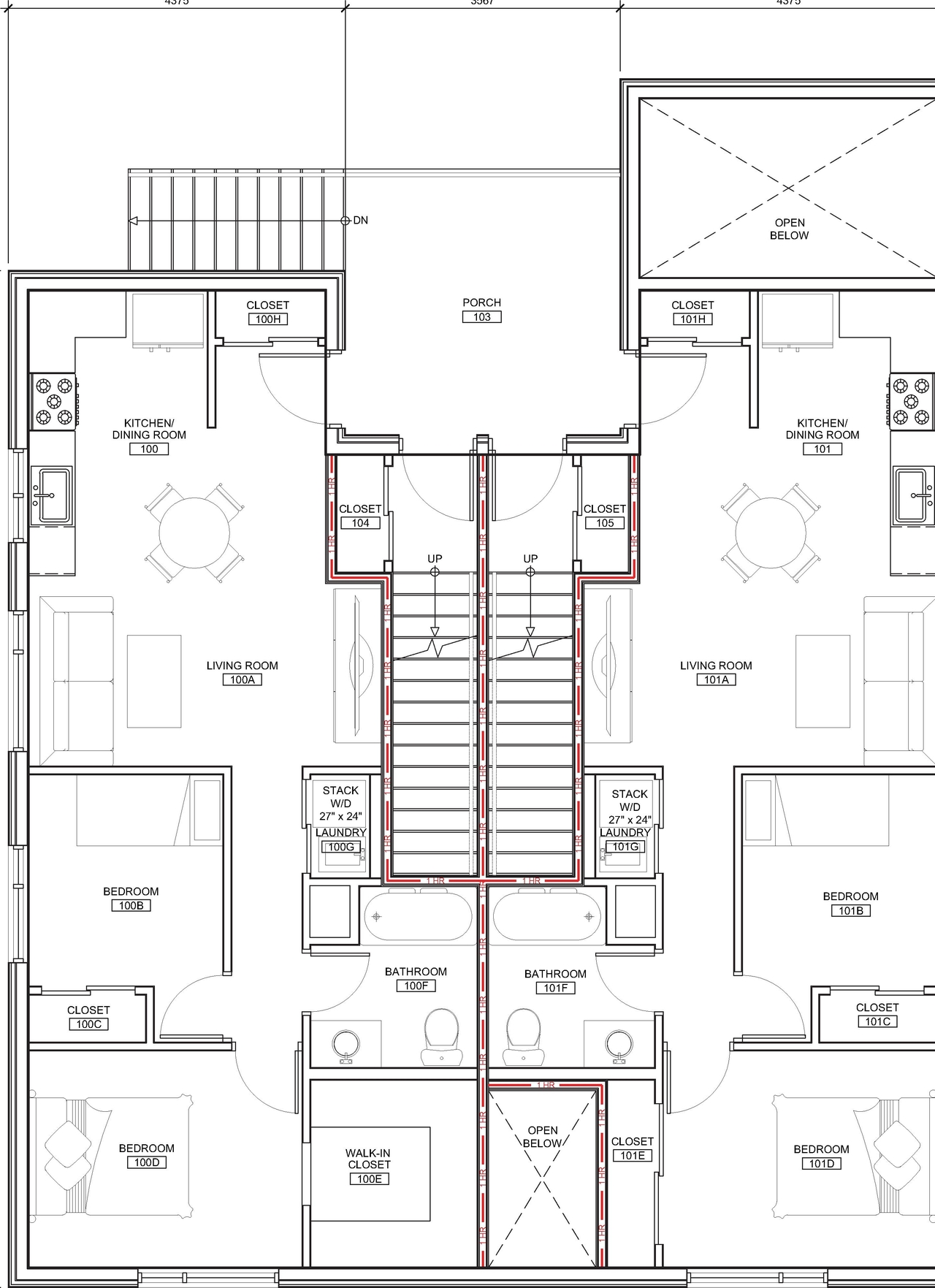 Floor plan for project from page 5 of the file '2023-07-04 - Architectural Plans and Renders - D02-02-23-0060'