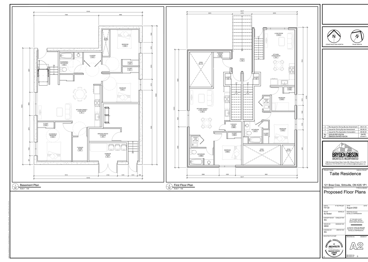 Floor plan for project from page 3 of the file '2024-02-12 - Site Plans, Floor Plans and Elevations - D02-02-23-0060'
