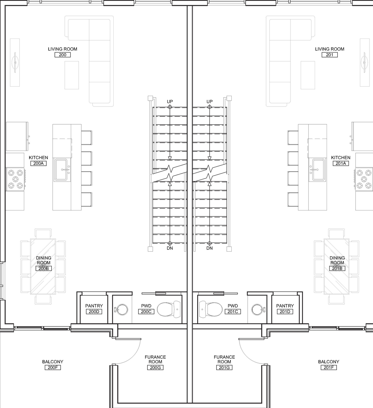 Floor plan for project from page 4 of the file '2024-02-12 - Site Plans, Floor Plans and Elevations - D02-02-23-0060'