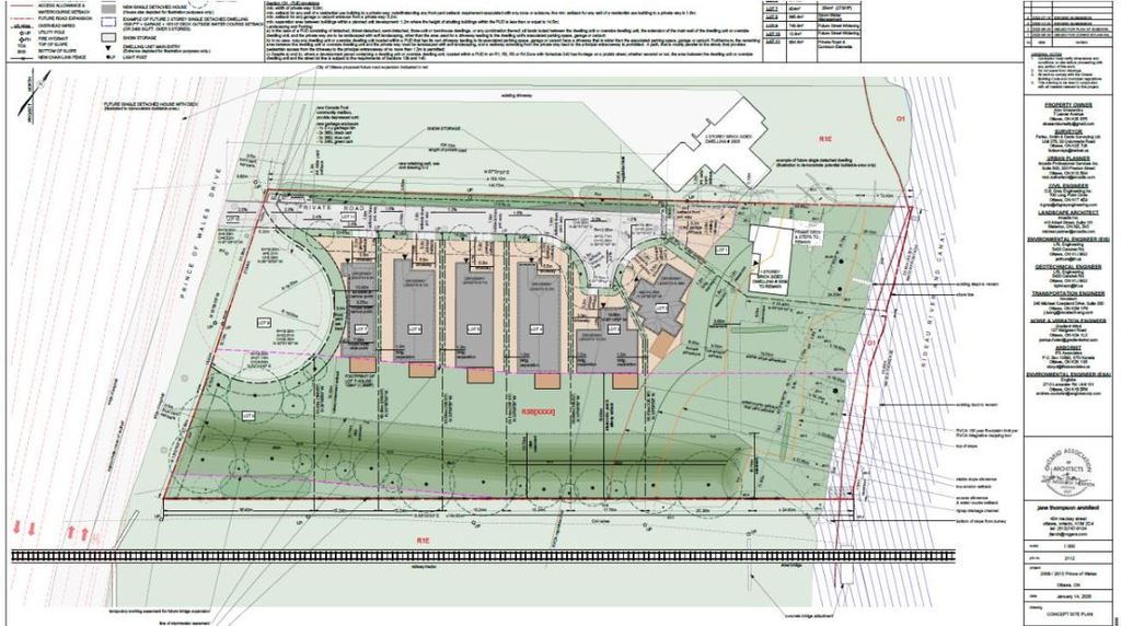Construction site plan for project from page 17 of the file '2025-02-18 - Planning Justification Report and Design Brief - D02-02-23-0061'