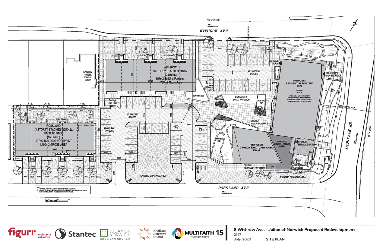Construction site plan for project from page 15 of the file '2024-04-08 - Design Brief - D02-02-23-0062'