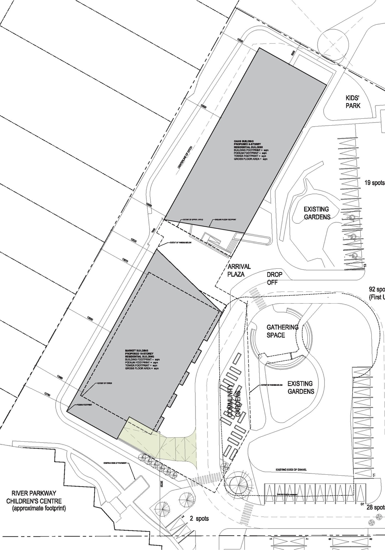Construction site plan for project from page 39 of the file '2023-11-24 - Design Brief - D02-02-23-0076'