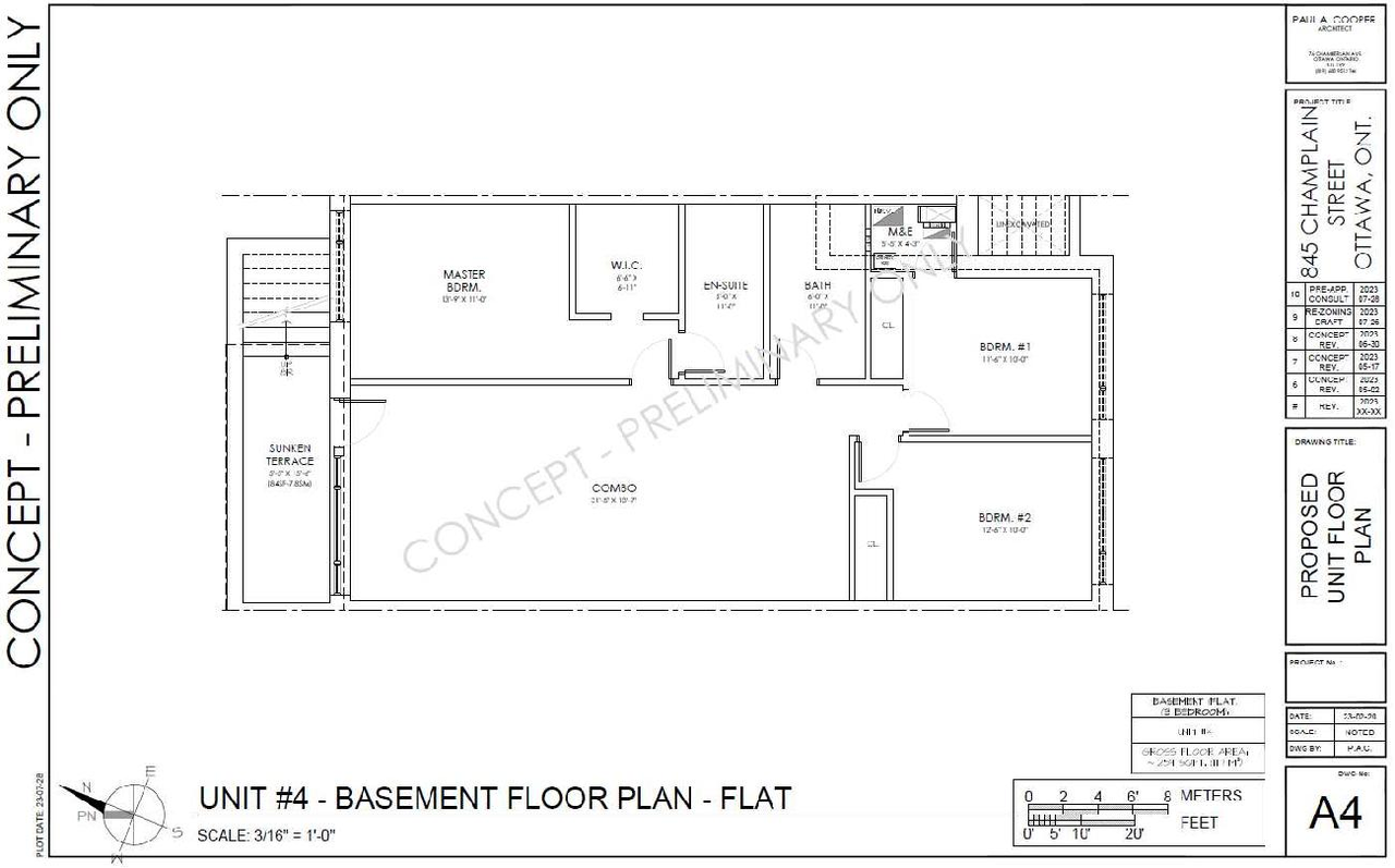 Floor plan for project from page 35 of the file '2023-12-21 - Planning Rationale and Design Brief - D02-02-23-0082'