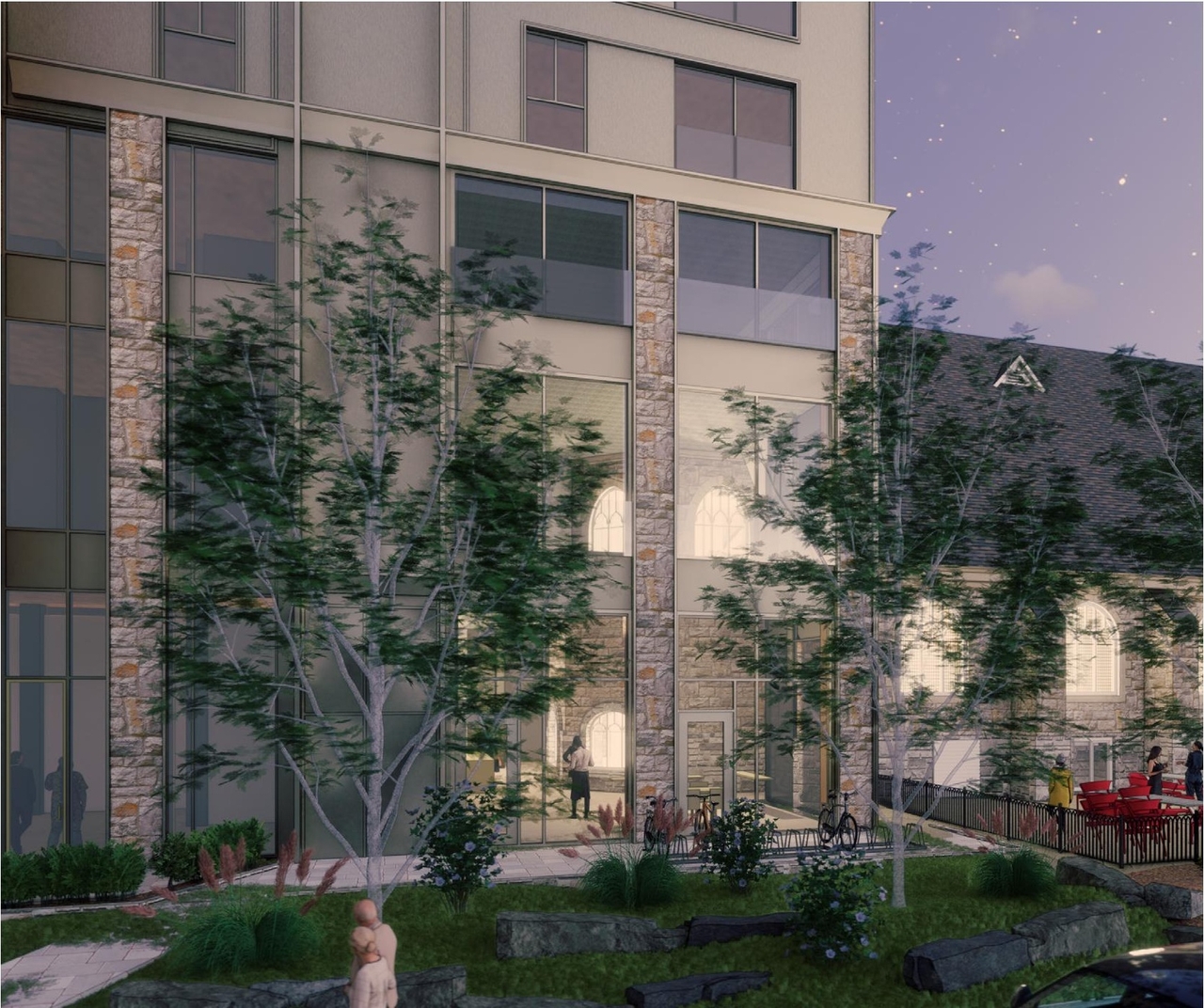 Rendering of building from page 12 of the file '2024-02-12 - Urban Design Review Panel - D02-02-24-0003'