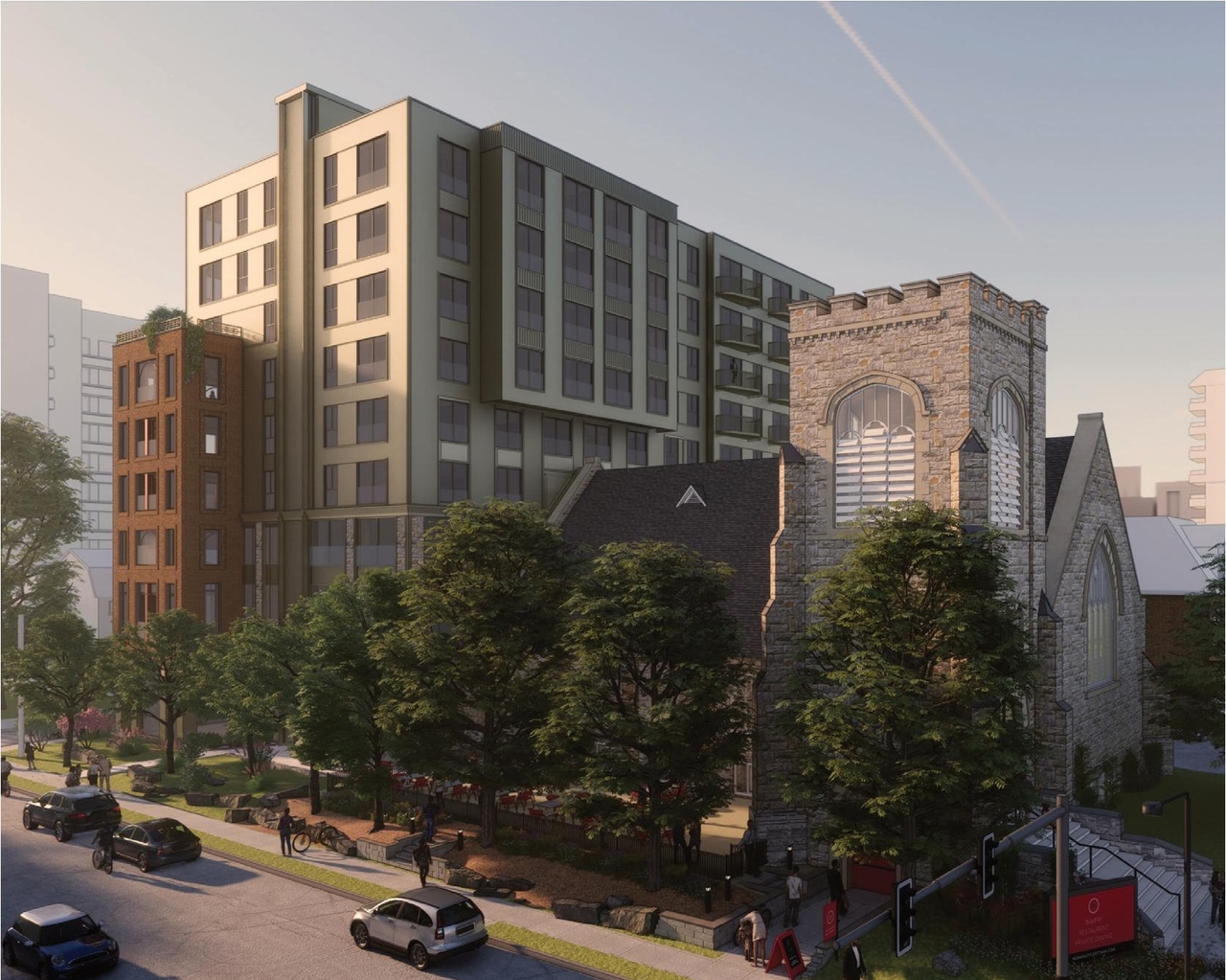 Rendering of building from page 15 of the file '2024-02-12 - Urban Design Review Panel - D02-02-24-0003'