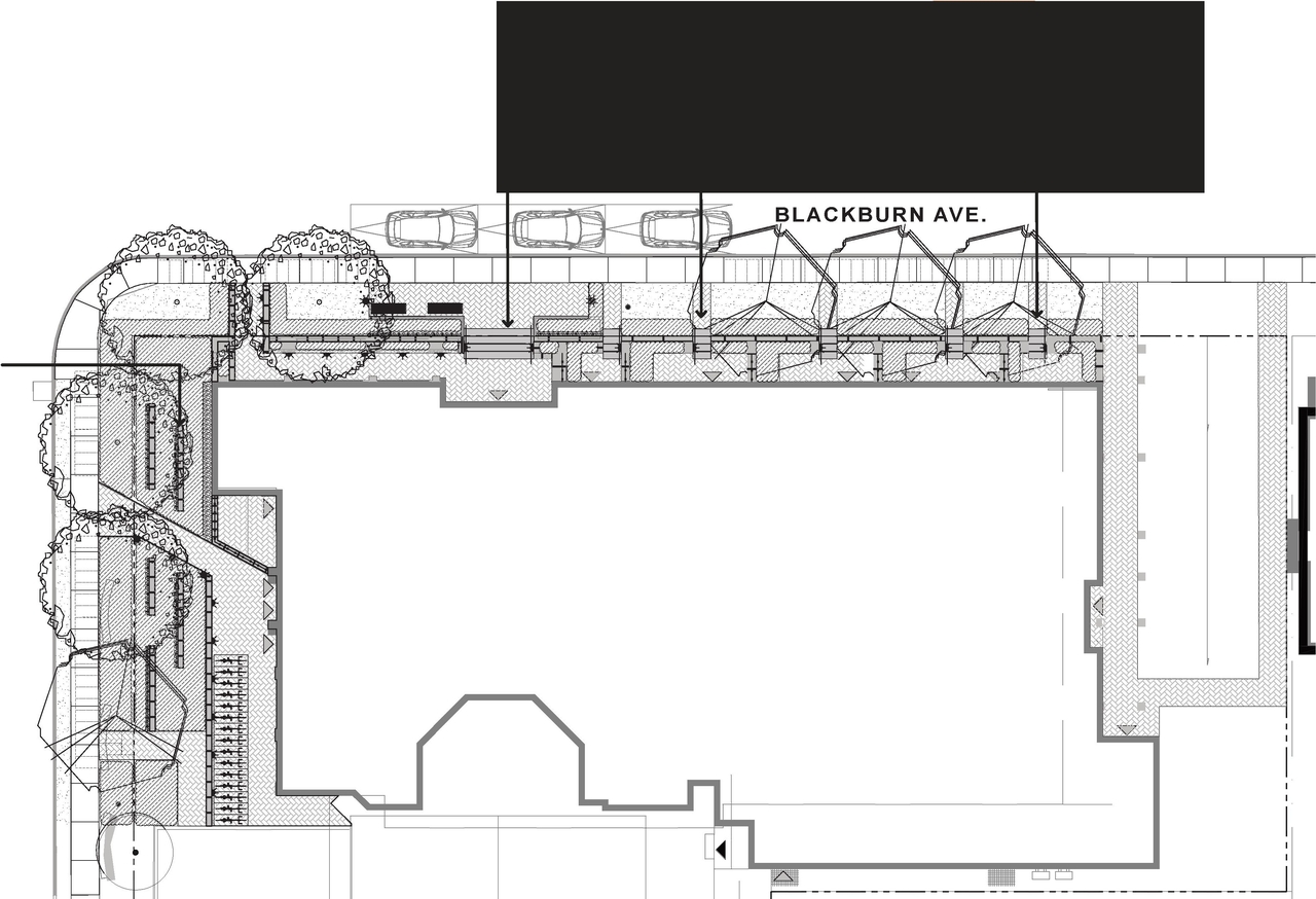 Construction site plan for project from page 31 of the file '2024-02-12 - Urban Design Review Panel - D02-02-24-0003'