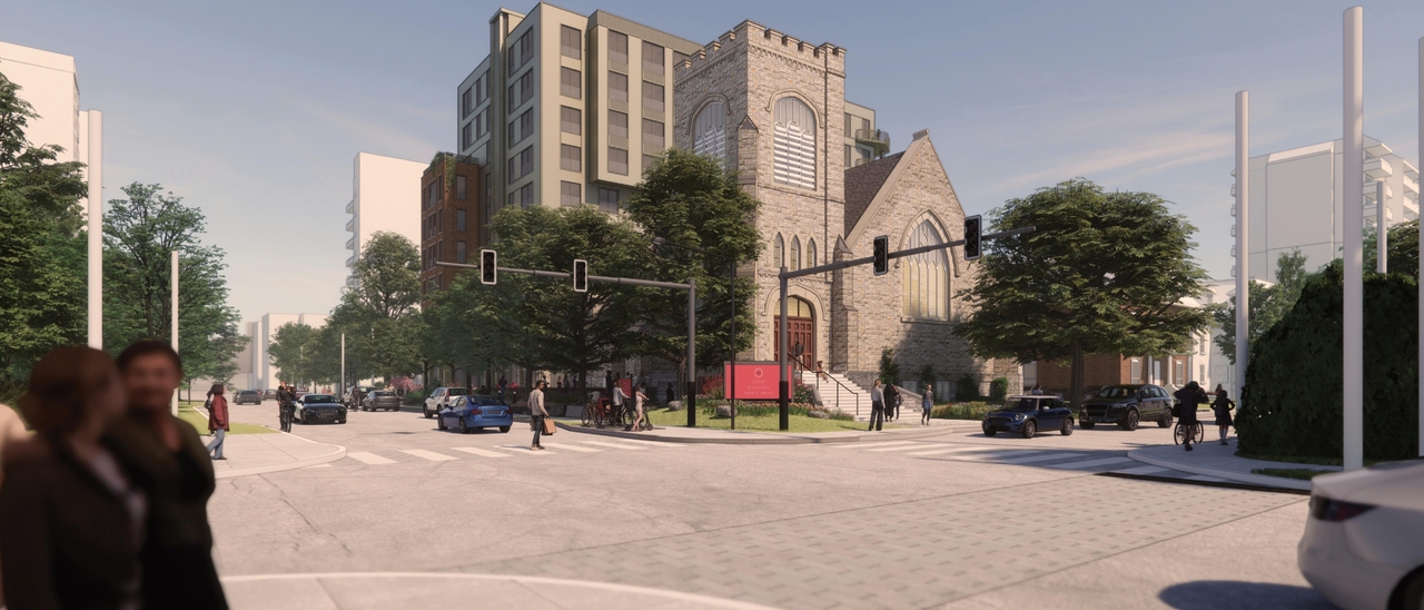 Rendering of building from page 46 of the file '2024-02-12 - Urban Design Review Panel - D02-02-24-0003'