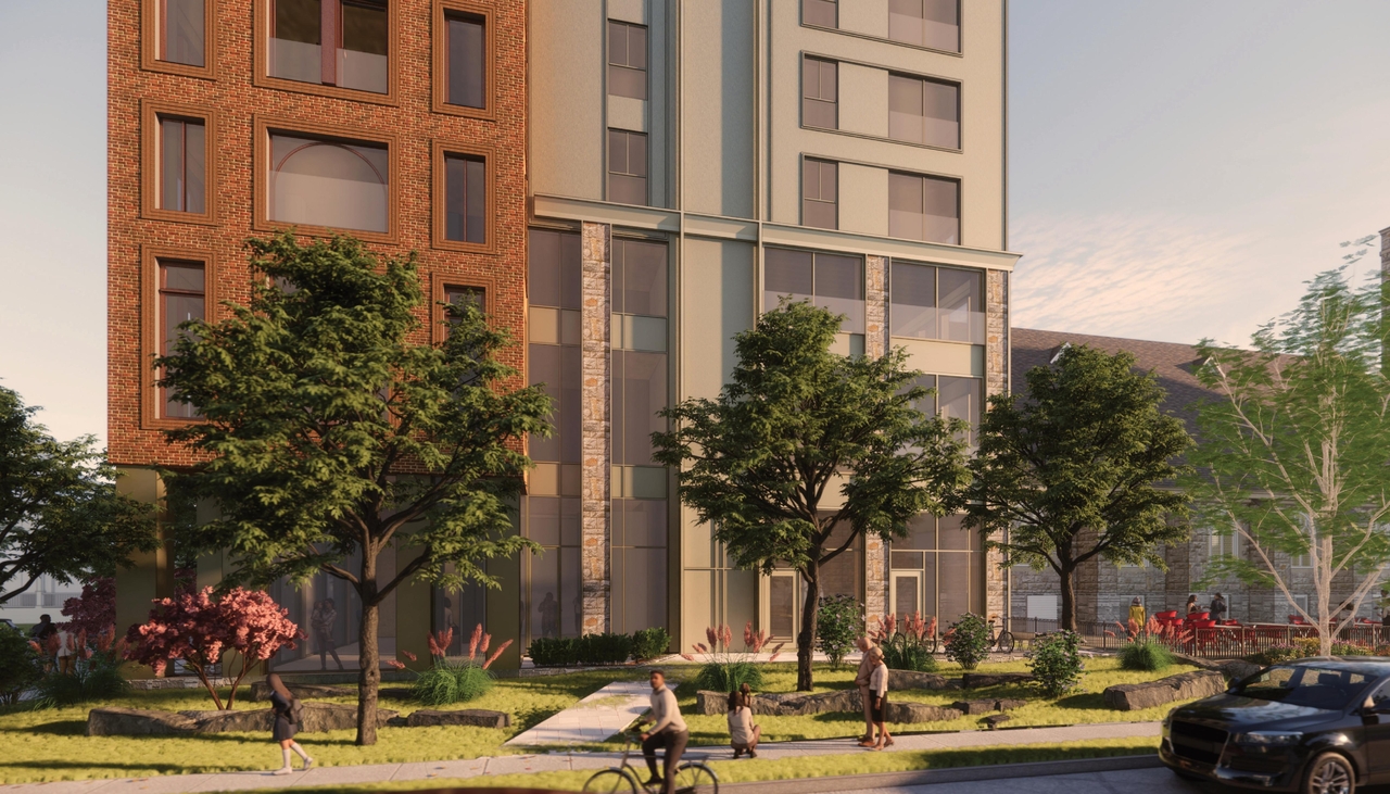 Rendering of building from page 52 of the file '2024-02-12 - Urban Design Review Panel - D02-02-24-0003'