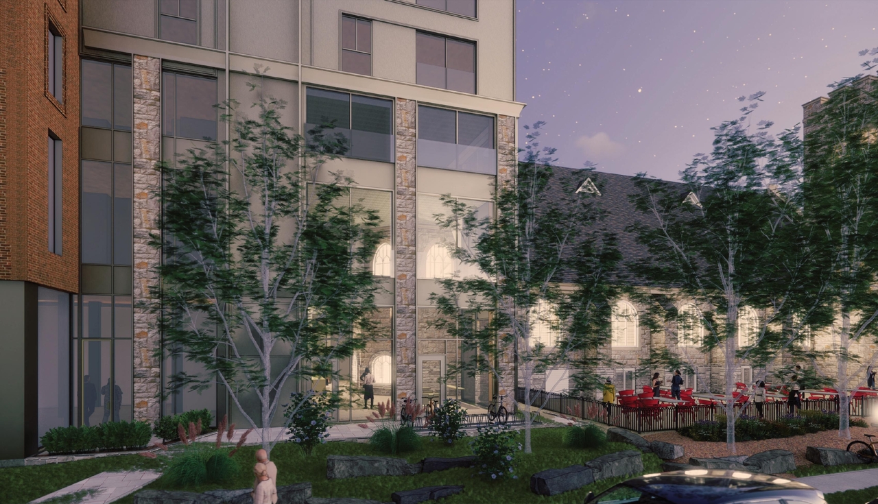 Rendering of building from page 53 of the file '2024-02-12 - Urban Design Review Panel - D02-02-24-0003'