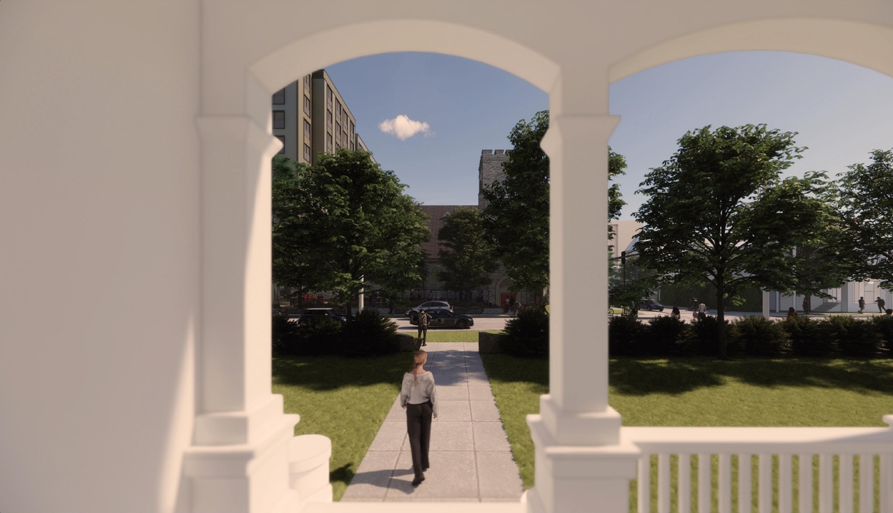 Rendering of building from page 55 of the file '2024-02-12 - Urban Design Review Panel - D02-02-24-0003'