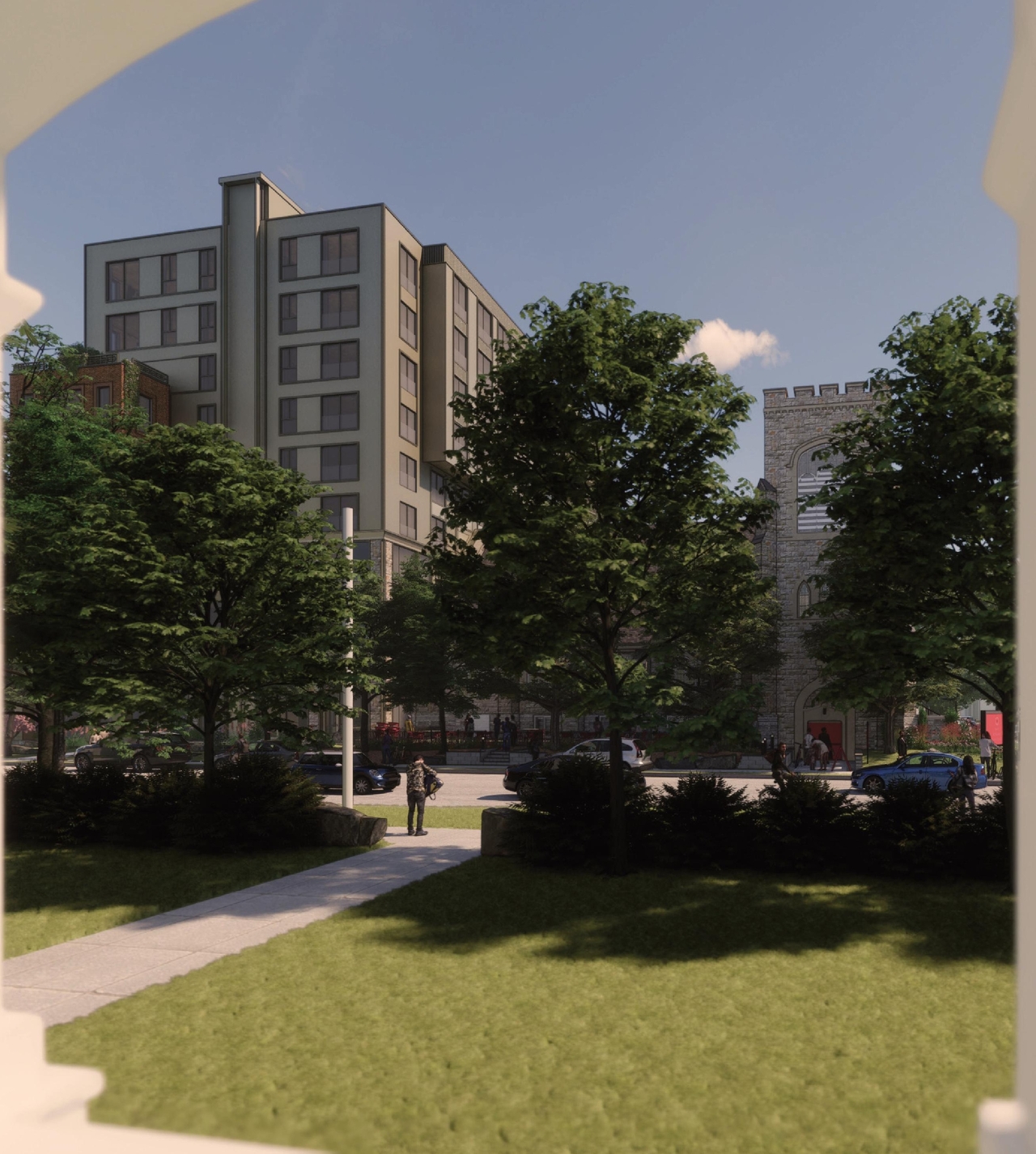 Rendering of building from page 56 of the file '2024-02-12 - Urban Design Review Panel - D02-02-24-0003'