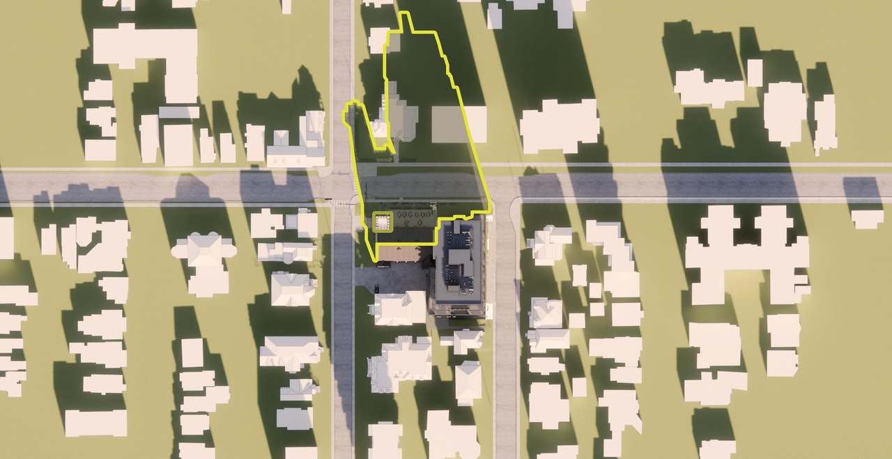 Construction site plan for project from page 74 of the file '2024-02-12 - Urban Design Review Panel - D02-02-24-0003'