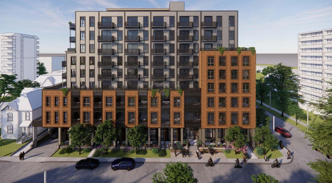 Rendering of building from page 12 of the file '2024-02-12 - Design Brief - D02-02-24-0003'