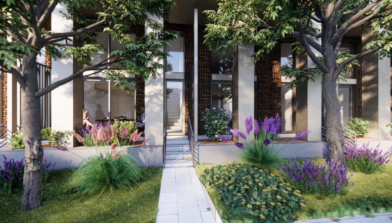 Rendering of building from page 25 of the file '2024-02-12 - Design Brief - D02-02-24-0003'