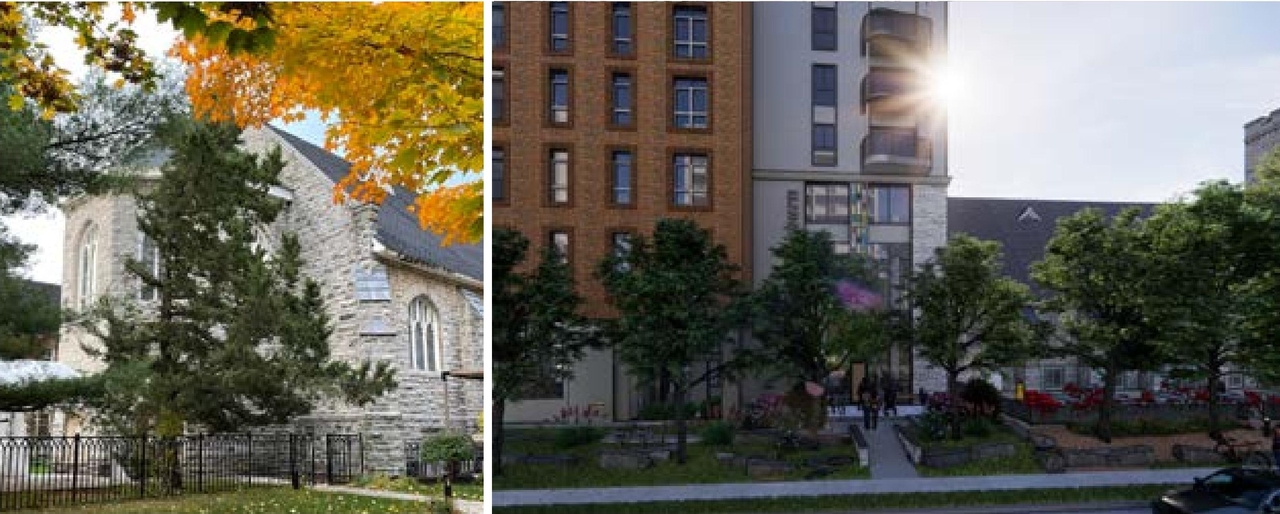 Rendering of building from page 71 of the file '2024-02-12 - Design Brief - D02-02-24-0003'