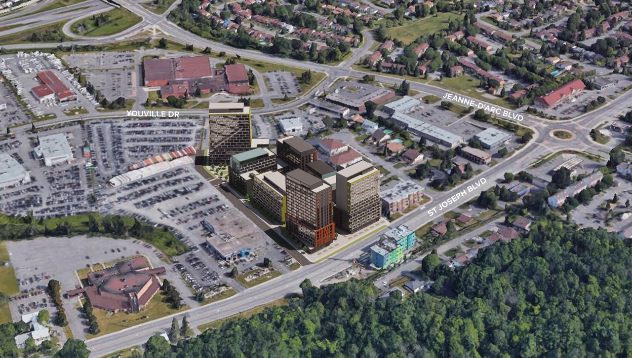 Rendering of building from page 16 of the file '2024-04-11 - Design Brief - D02-02-24-0006'