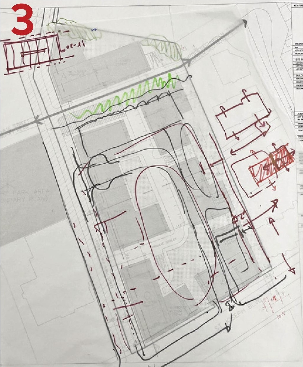 Construction site plan for project from page 22 of the file '2024-04-11 - Design Brief - D02-02-24-0006'