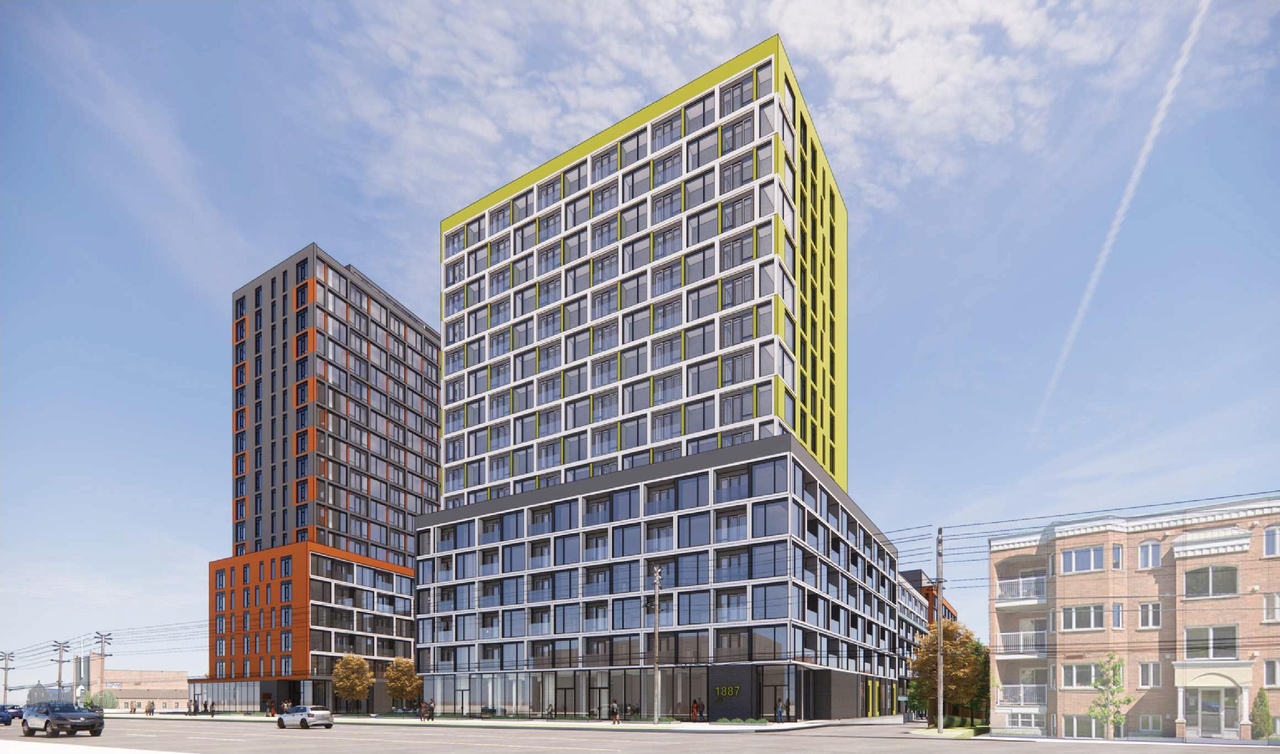 Rendering of building from page 29 of the file '2024-04-11 - Design Brief - D02-02-24-0006'