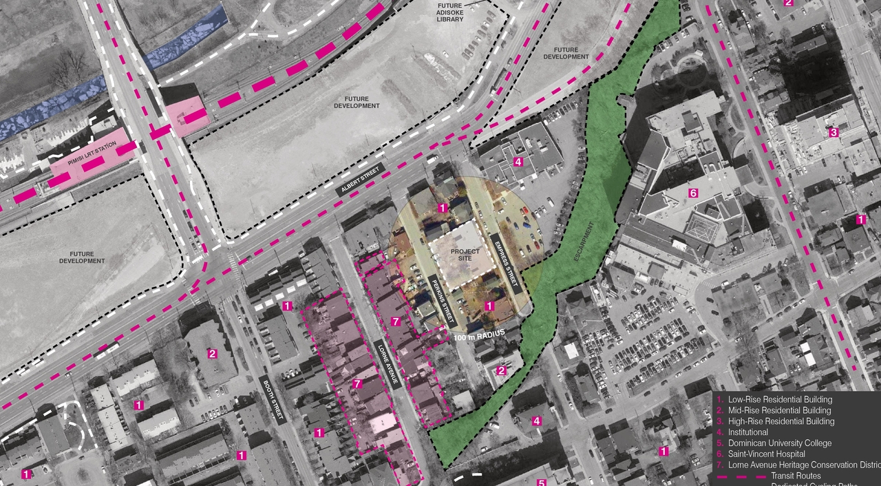Construction site plan for project from page 2 of the file '2024-04-12 - Design Brief - D02-02-24-0007'