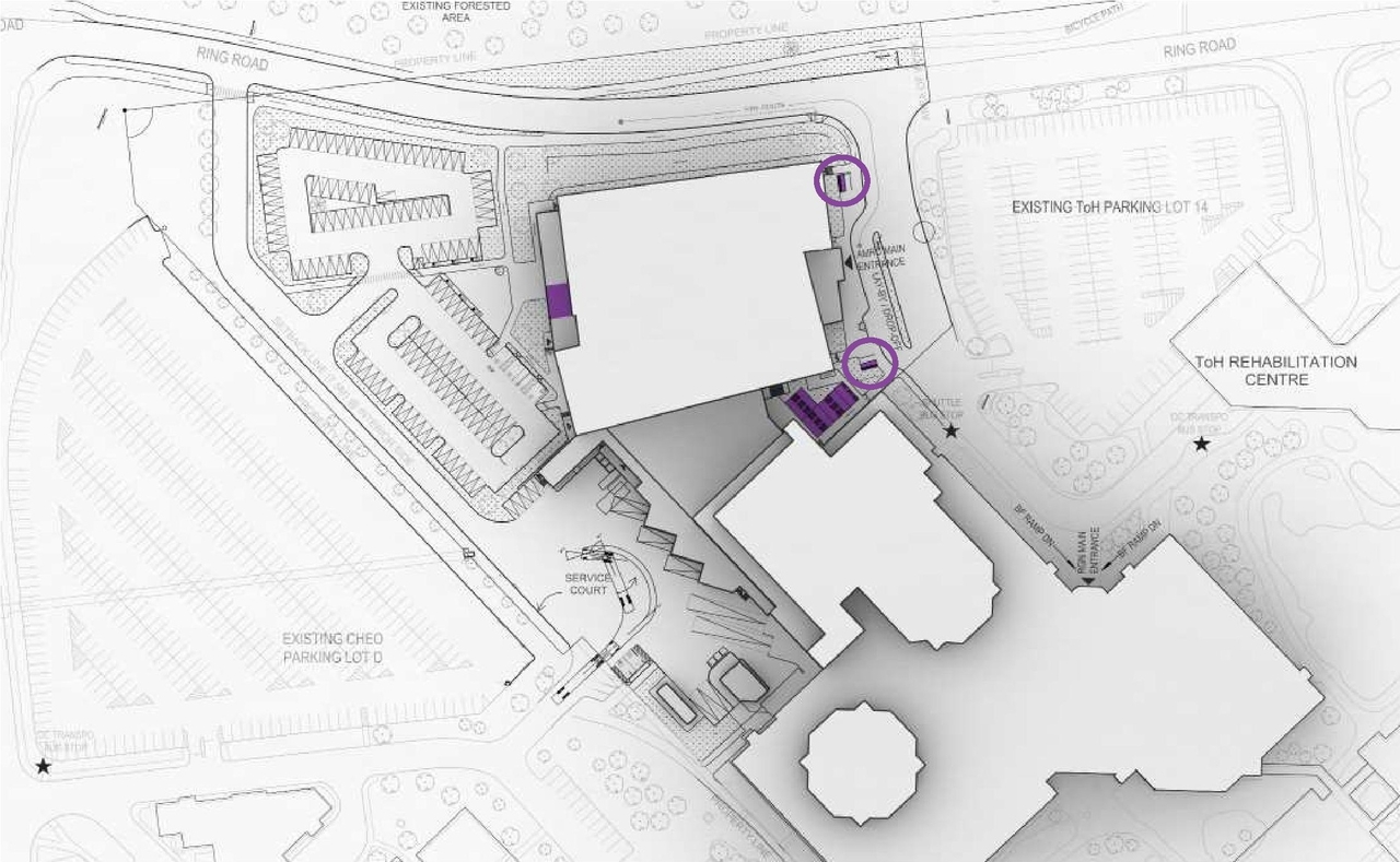 Construction site plan for project from page 29 of the file '2024-04-20 - Urban Design Brief - D02-02-24-0009'