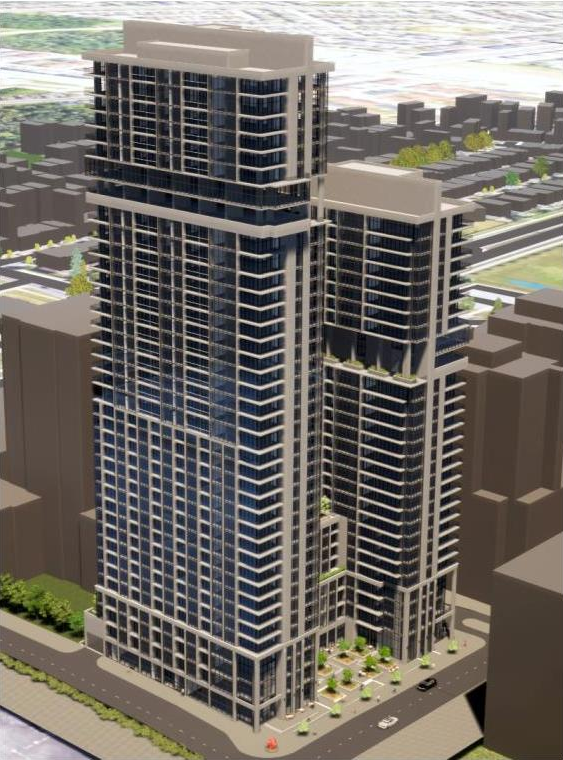 Rendering of building from page 21 of the file '2024-06-19 - Design Brief - D02-02-24-0017'