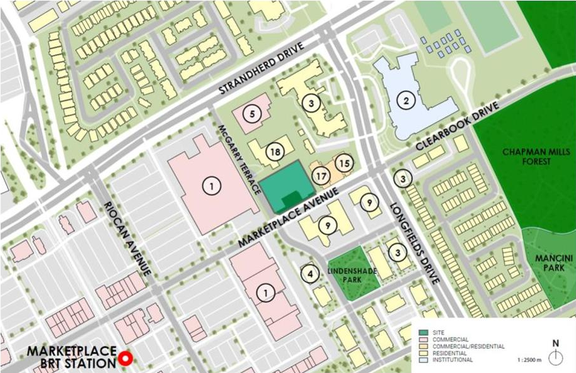 Construction site plan for project from page 27 of the file '2024-06-19 - Design Brief - D02-02-24-0017'