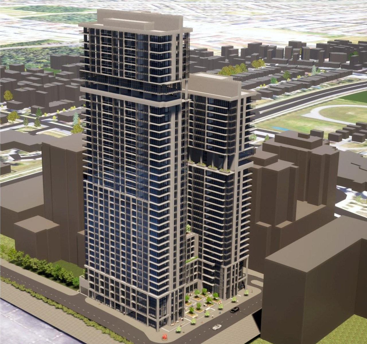 Rendering of building from page 22 of the file '2024-06-19 - Urban Design Review Panel Report - D02-02-24-0017'