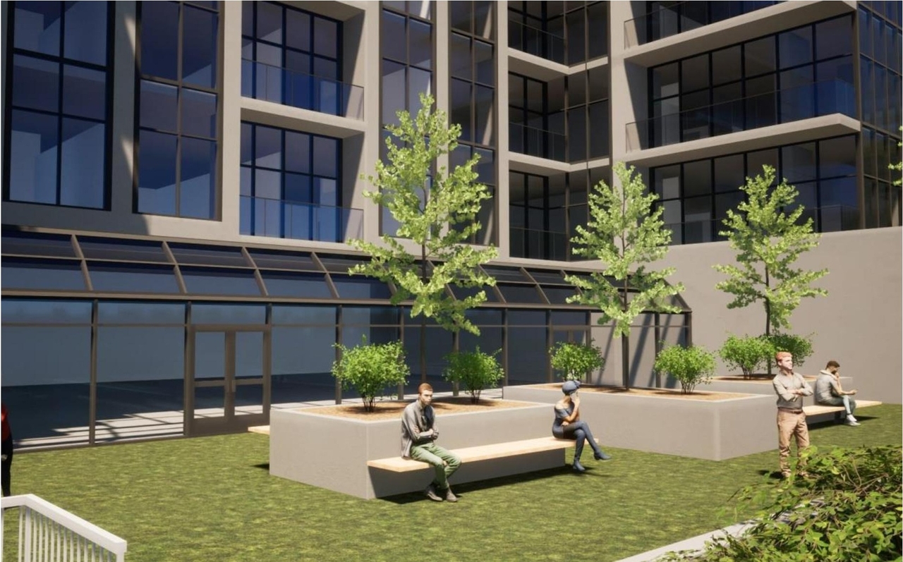 Rendering of building from page 26 of the file '2024-06-19 - Urban Design Review Panel Report - D02-02-24-0017'