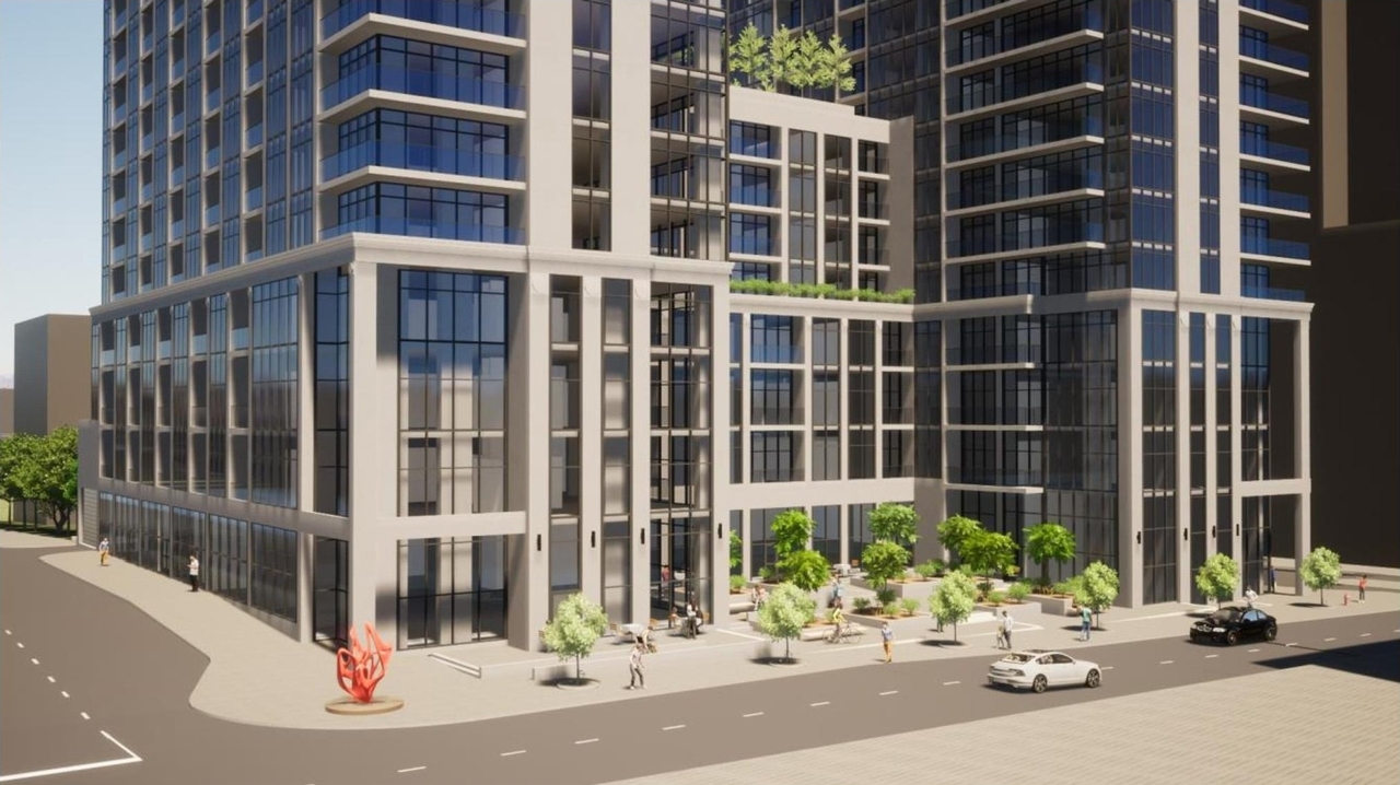 Rendering of building from page 28 of the file '2024-06-19 - Urban Design Review Panel Report - D02-02-24-0017'