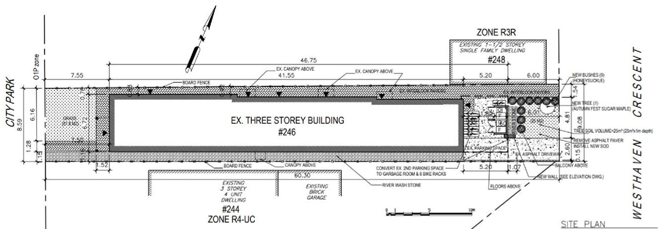 Construction site plan for project from page 3 of the file '2024-06-20 - Design Brief - D02-02-24-0018'
