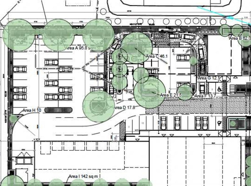 Construction site plan for project from page 44 of the file '2024-07-03 - Urban Design Brief - D02-02-24-0024'