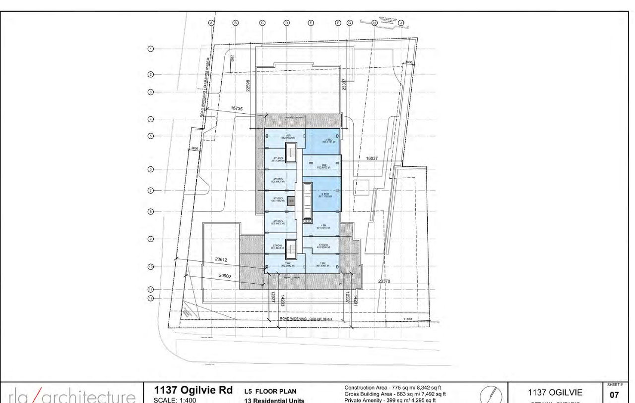 Floor plan for project from page 21 of the file '2024-07-22 - UDRP Report - D02-02-24-0028'
