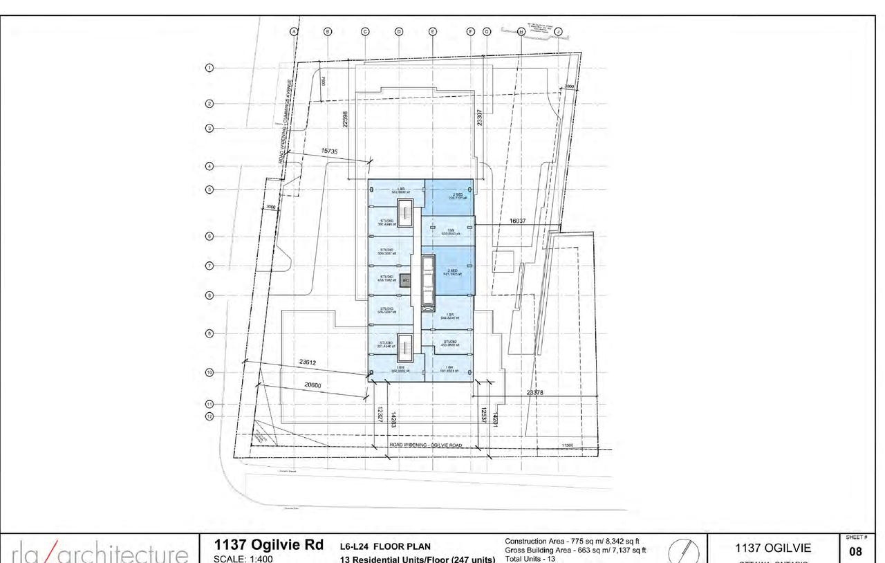 Construction site plan for project from page 22 of the file '2024-07-22 - UDRP Report - D02-02-24-0028'