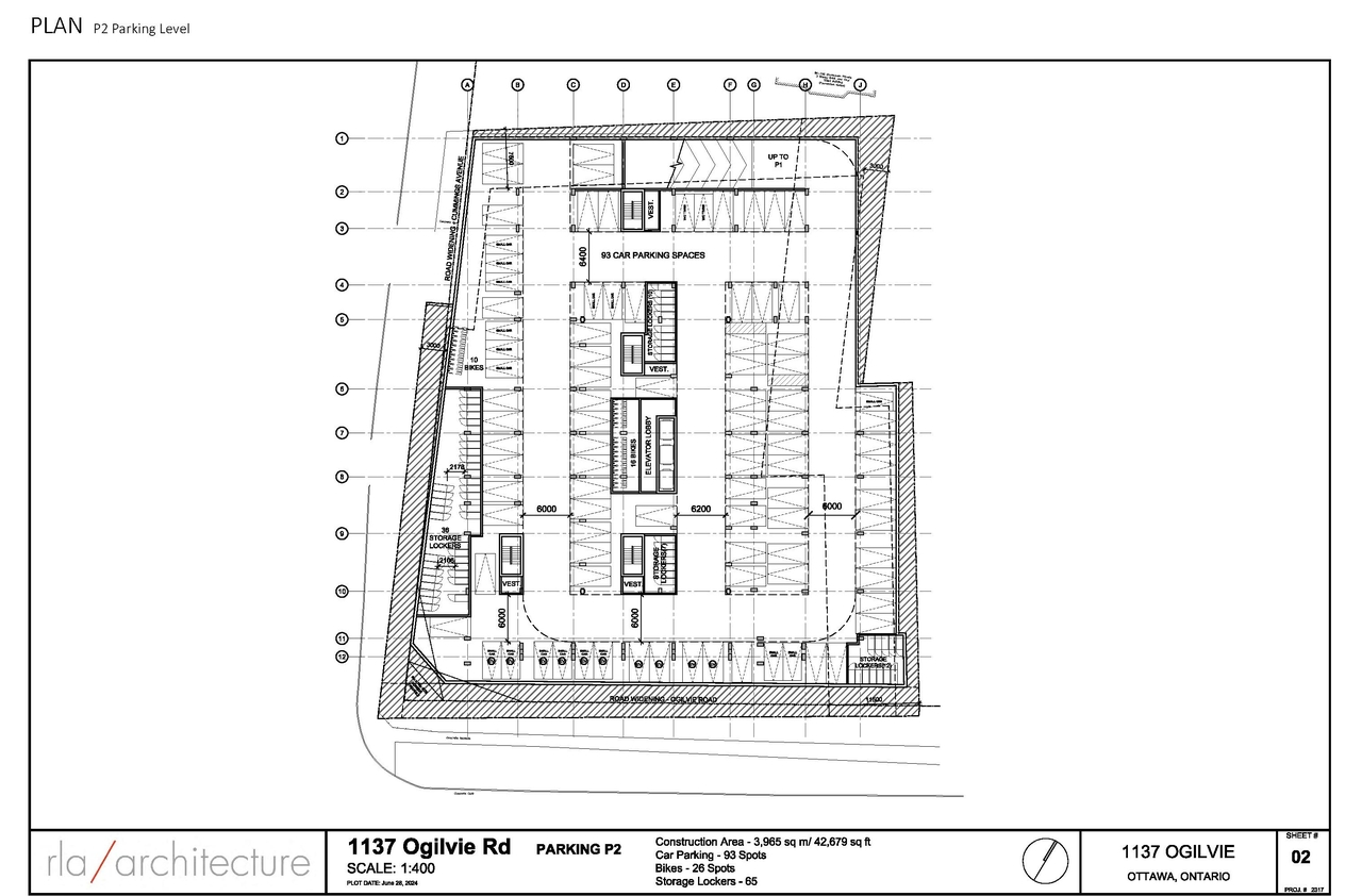 Construction site plan for project from page 23 of the file '2024-07-22 - UDRP Report - D02-02-24-0028'