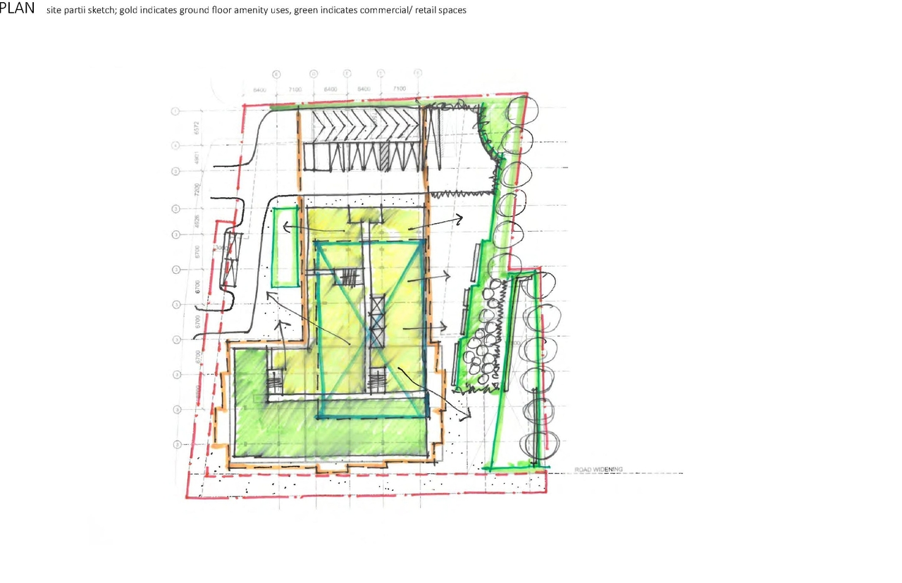 Construction site plan for project from page 6 of the file '2024-07-22 - UDRP Report - D02-02-24-0028'