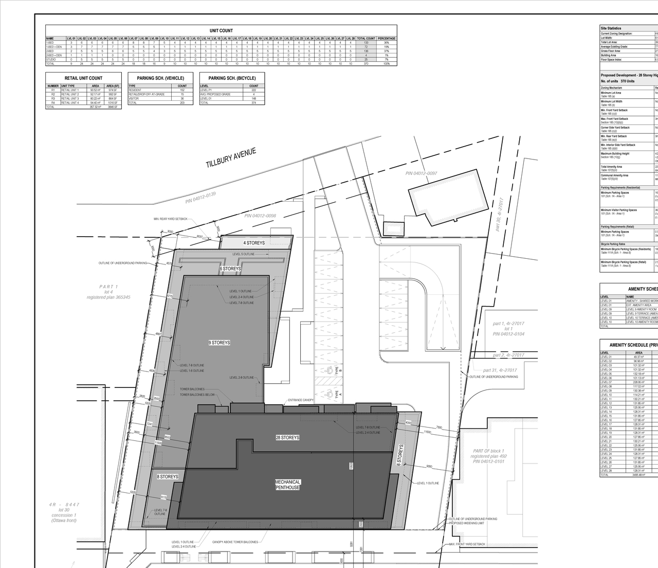 Construction site plan for project from page 2 of the file '2025-01-24 - Floor Plans - D02-02-24-0032'