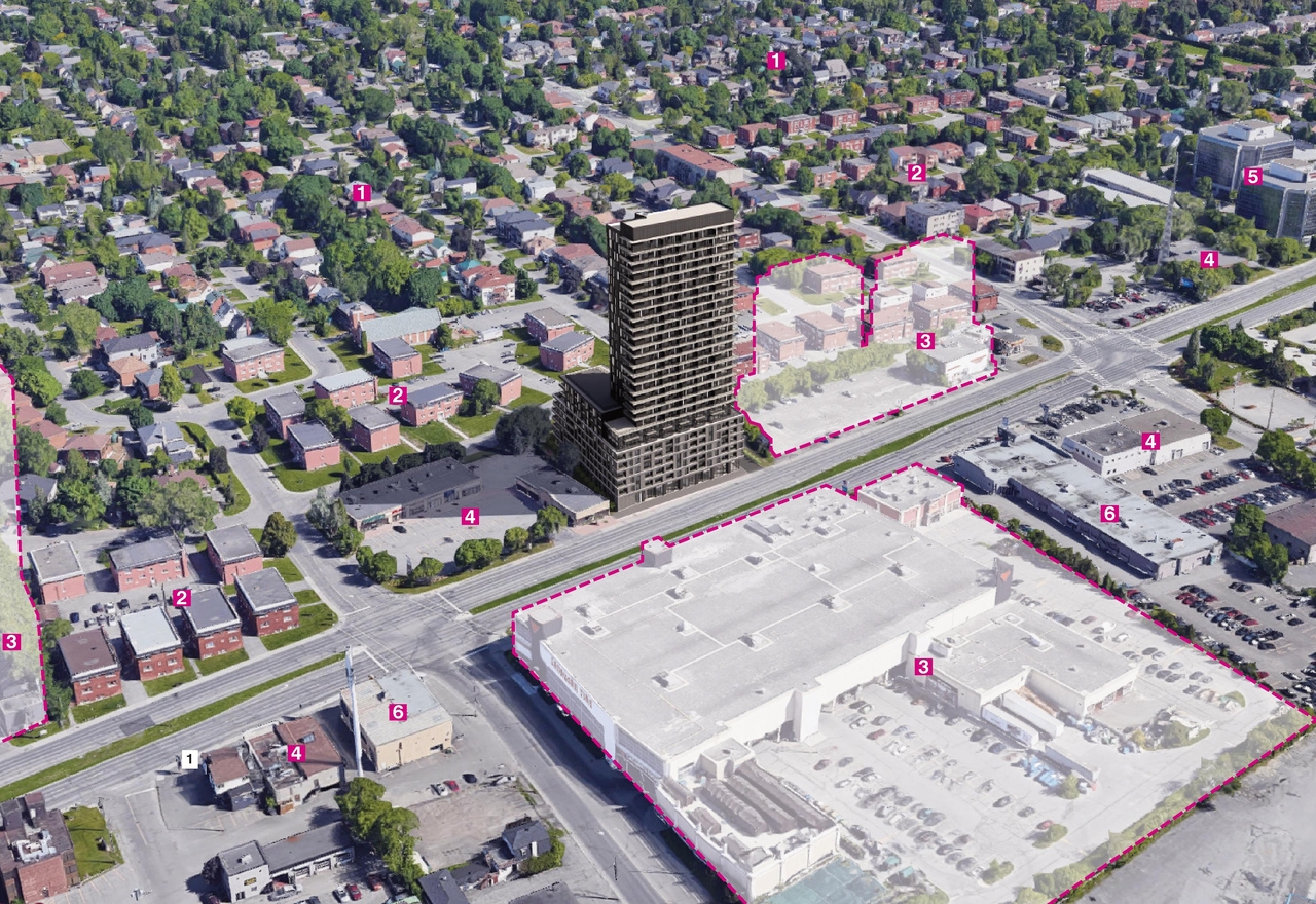 Rendering of building from page 5 of the file '2025-01-24 - Design Brief - D02-02-24-0032'