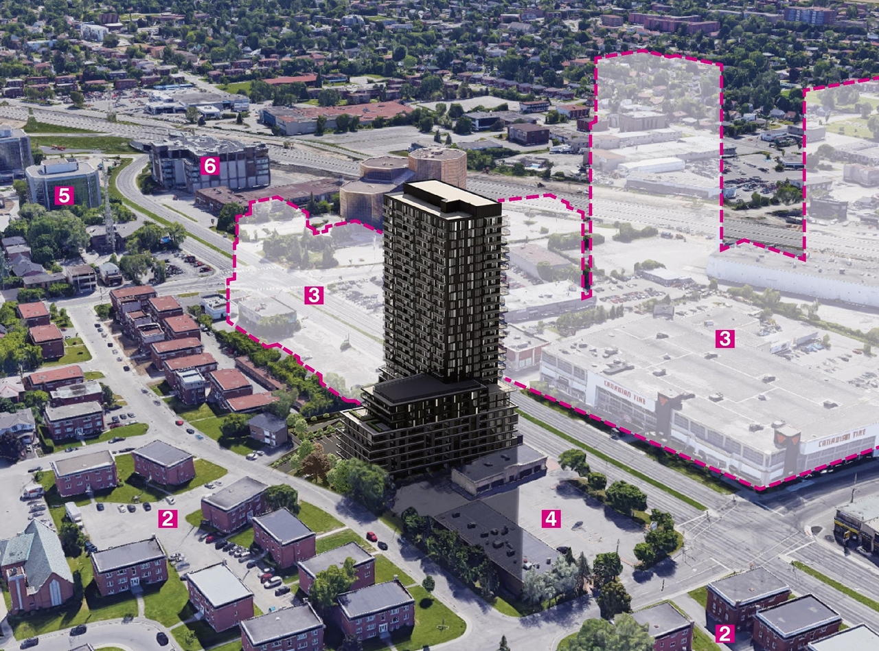 Rendering of building from page 6 of the file '2025-01-24 - Design Brief - D02-02-24-0032'