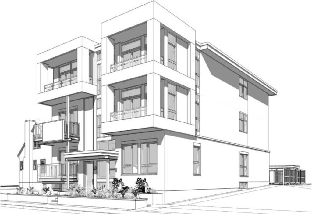 Rendering of building from page 21 of the file '2024-08-08 - Urban Design Brief - D02-02-24-0036'