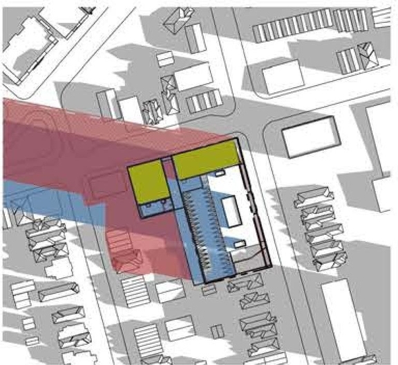 Construction site plan for project from page 40 of the file '2024-08-09 - Urban Design Review Panel Report - D02-02-24-0038'