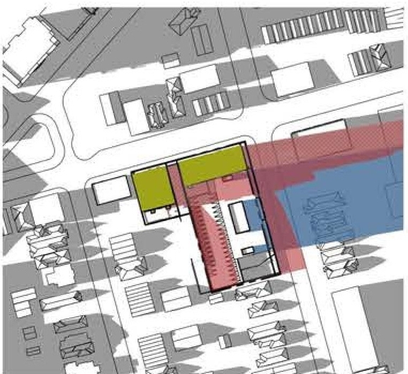 Construction site plan for project from page 40 of the file '2024-08-09 - Urban Design Review Panel Report - D02-02-24-0038'