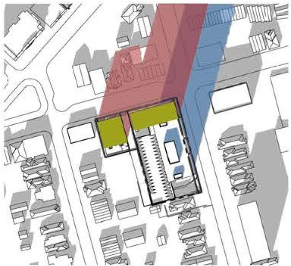 Construction site plan for project from page 41 of the file '2024-08-09 - Urban Design Review Panel Report - D02-02-24-0038'