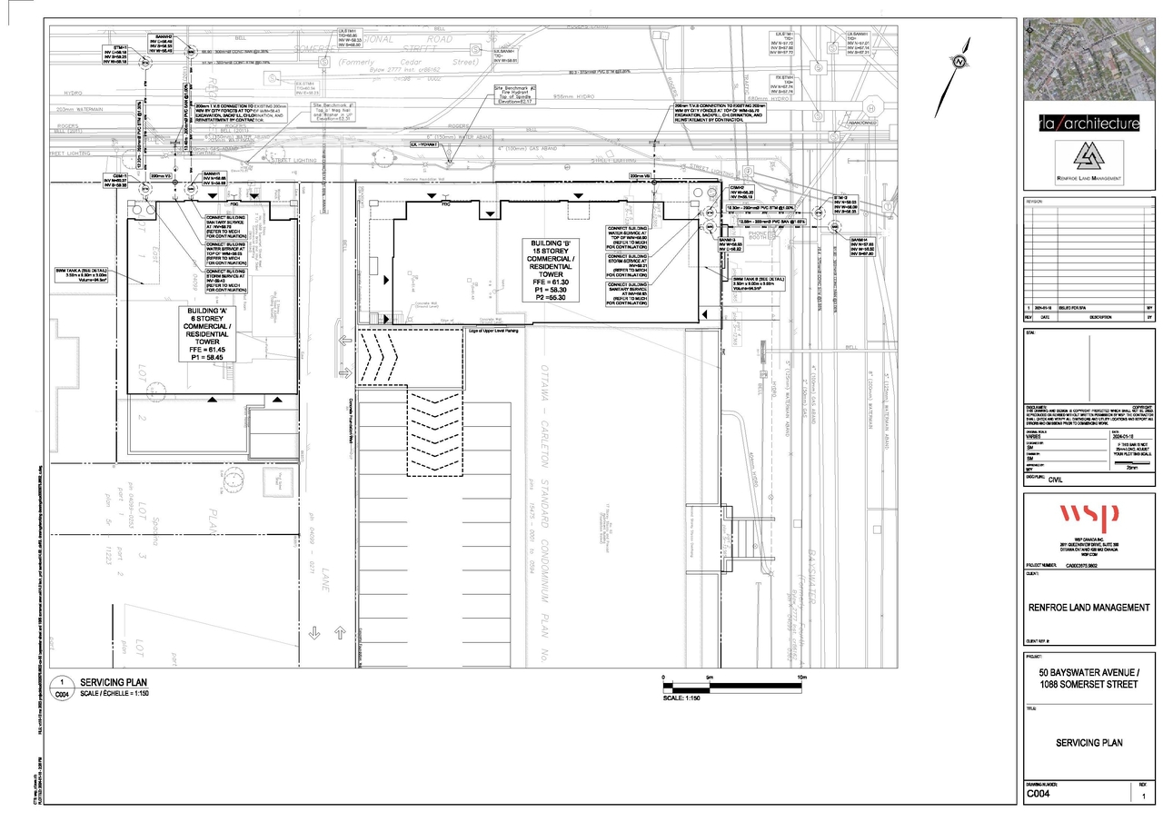 Construction site plan for project from page 48 of the file '2024-08-09 - Urban Design Review Panel Report - D02-02-24-0038'