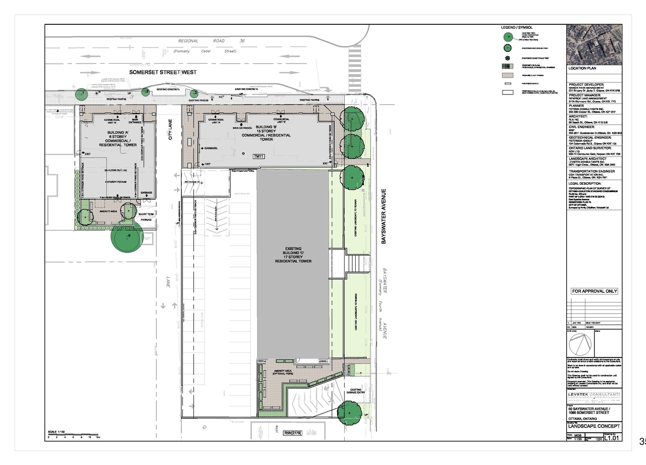 Construction site plan for project from page 49 of the file '2024-08-09 - Urban Design Review Panel Report - D02-02-24-0038'