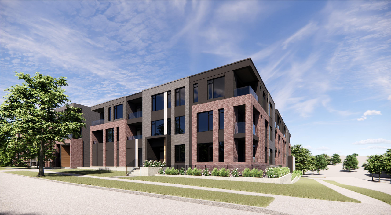 Rendering of building from page 8 of the file '2025-02-11 - Design Brief - D02-02-24-0041 and D07-12-24-0037'