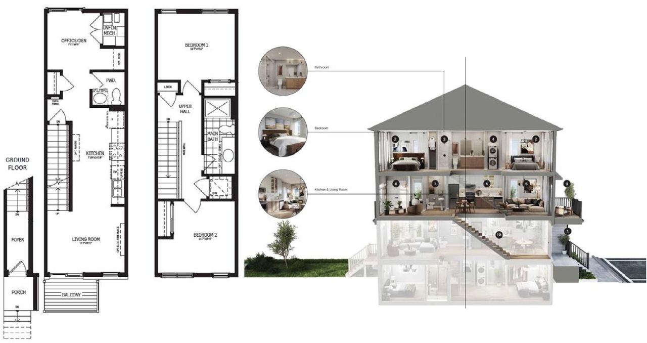 Floor plan for project from page 38 of the file '2024-11-15 - Urban Design Brief Planning Rationale - D02-02-24-0049'