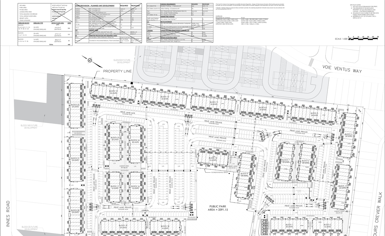 Construction site plan for project from page 24 of the file '2025-04-07 - Design Brief Sub2 - D02-02-24-0049'