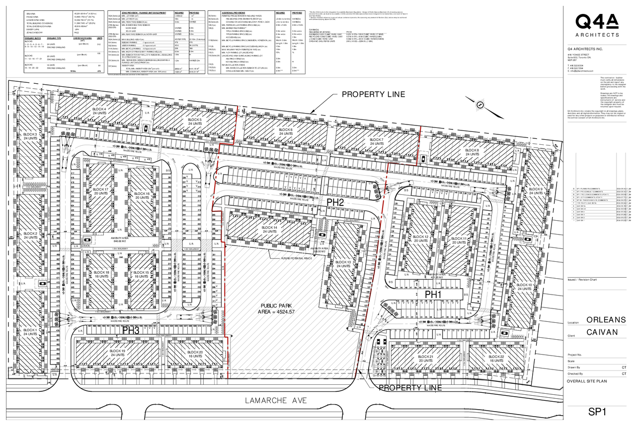 Construction site plan for project from page 23 of the file '2024-09-10 - Design Brief - D02-02-24-0049'